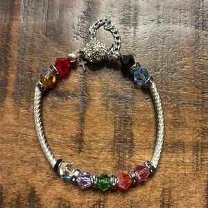 Christian magnetic bracelet (multi-color) magnetic close